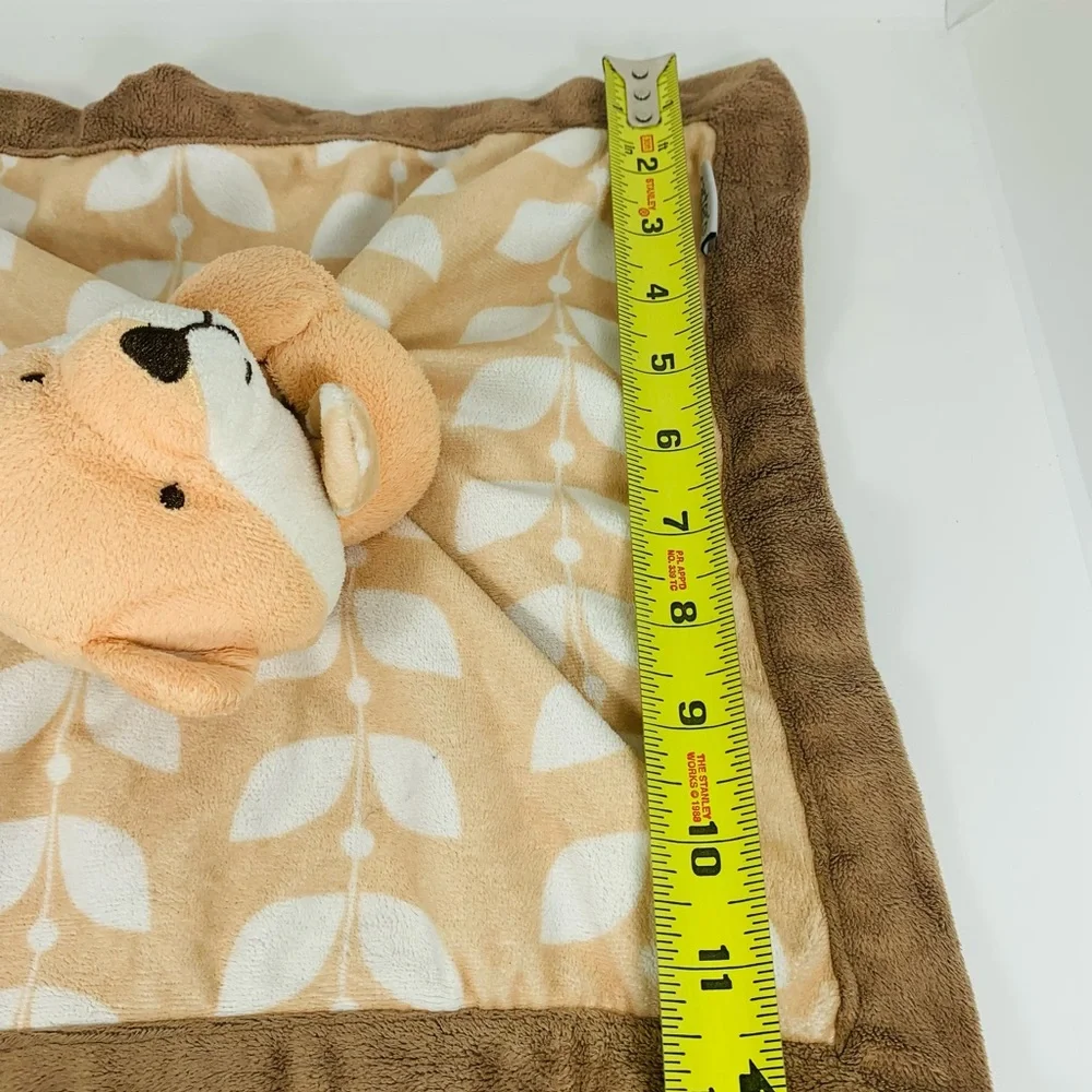Carter's Orange Fox Plush Lovey Baby Security Blanket Brown White Leaves 2016
